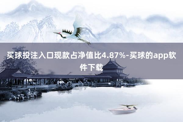 买球投注入口现款占净值比4.87%-买球的app软件下载