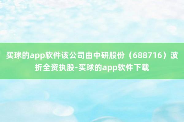 买球的app软件该公司由中研股份（688716）波折全资执股-买球的app软件下载