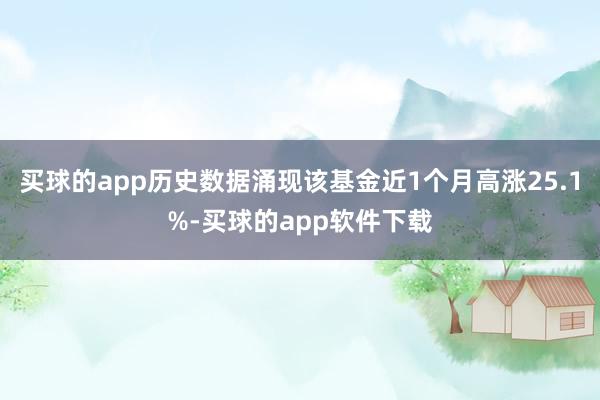 买球的app历史数据涌现该基金近1个月高涨25.1%-买球的app软件下载